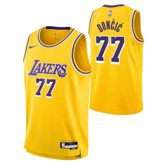 Unisex Los Angeles Lakers Luka Dončić Gold Swingman Jersey - Icon Edition