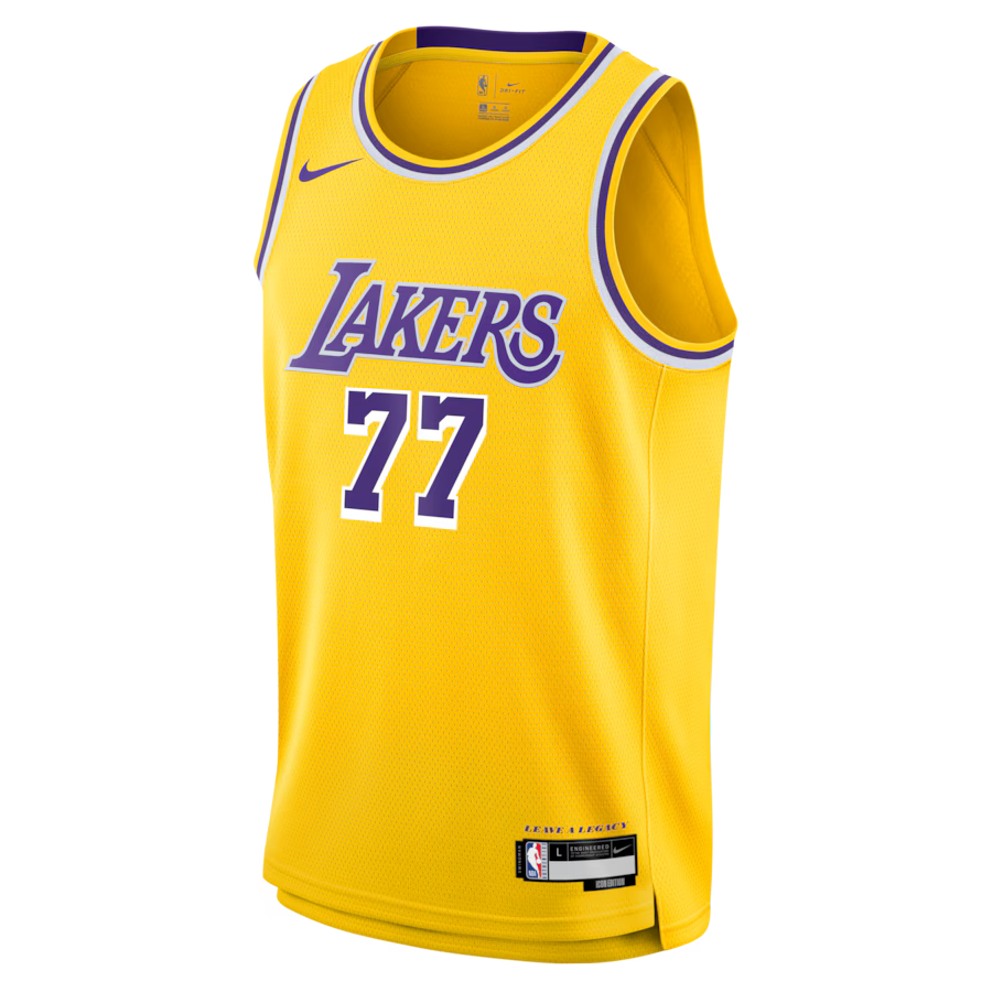 Unisex Los Angeles Lakers Luka Dončić Gold Swingman Jersey - Icon Edition